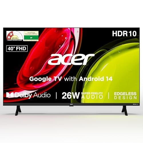 acer 100 cm (40 inches) Ultra I Series FHD Smart LED Google TV AR40FDGGU2841BD
