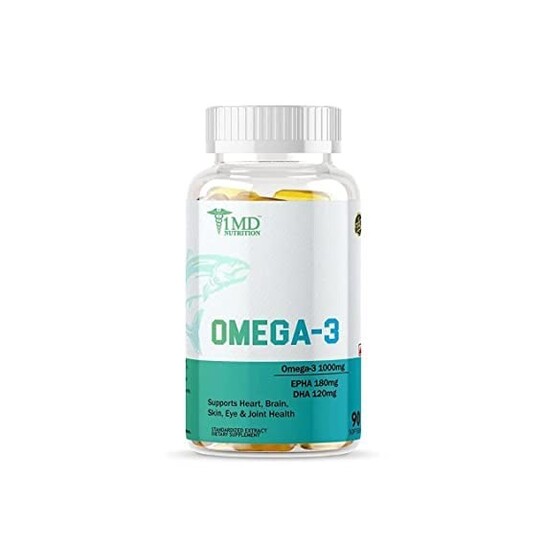 1MD NUTRITION Omega-3 Fish Oil - 1000mg - 90 Softgels