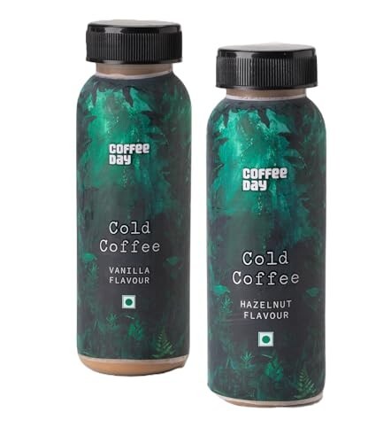 Cafe Coffee Day Cold Coffee 100ml (Pack of 4, Combo of Hazelnut and Vanila)