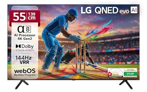 LG 139 cm (55 Inches) QNED MiniLED 92 Series 4K UHD Smart QNED TV 55QNED92ALA