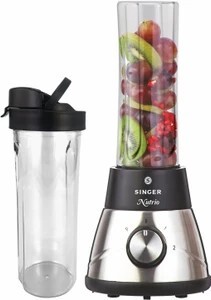 SINGER SPB600BNE 300 W Juicer (SPB 600 BNE | 2 Jars | Silver, Bla...more