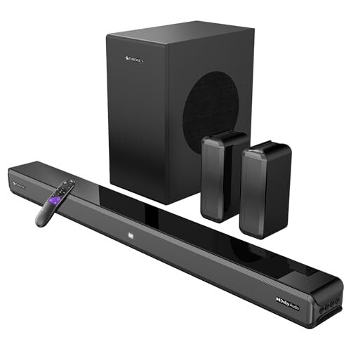 ZEBRONICS Juke BAR 9510WS PRO Dolby 5.1 Soundbar, Dolby Audio, 600 Watts, Wireless 