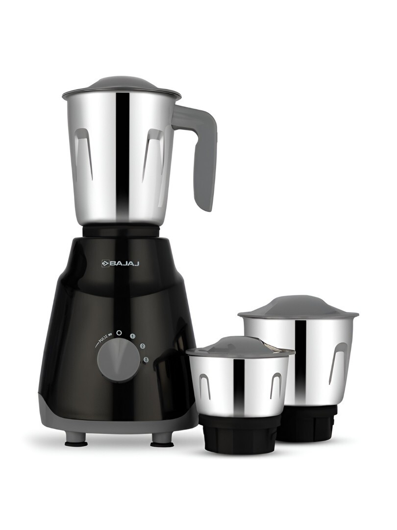 Buy Bajaj GX1 Ninja Series Black Stainless Steel Duracut Blades 3 Jars Wet And Dry Grinder 500W - Juicer Mixer Grinder for Unisex 32824783 | Myntra