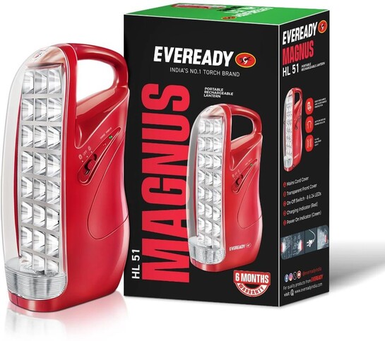 Minutes - EVEREADY HL 51 14 hrs Lantern Emergency Light (Red)
