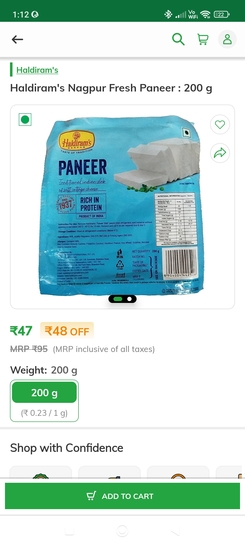 Haldiram's Fresh Paneer - 200g Mumbai