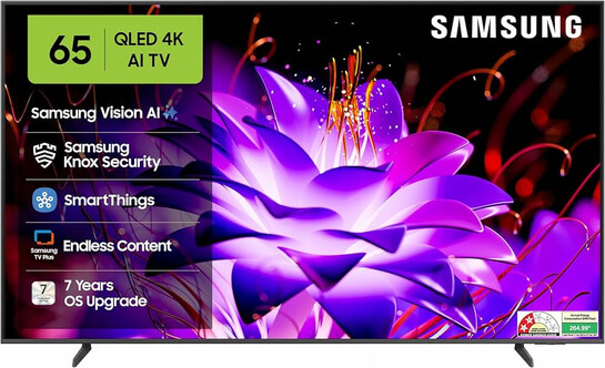 Samsung 163 cm (65 inches) Vision AI 4K Ultra HD Smart QLED TV QA65QEF1AULXL 