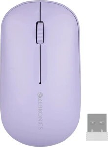 ZEBRONICS Pulse Ambidextrous Optical Mouse 1200DPI, Dual BT, Mult...more