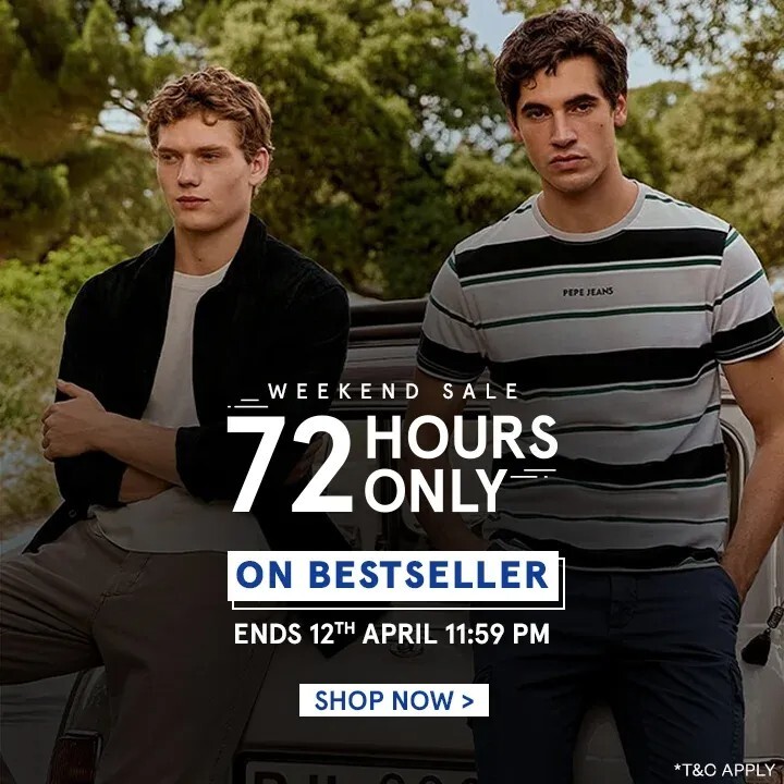 Pepejeans - Weekend Sale 72 Hours Only upto 65% off 