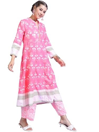 Vishudh Women ROUND NECK ETHNIC SET VNK3003004 Multicolor