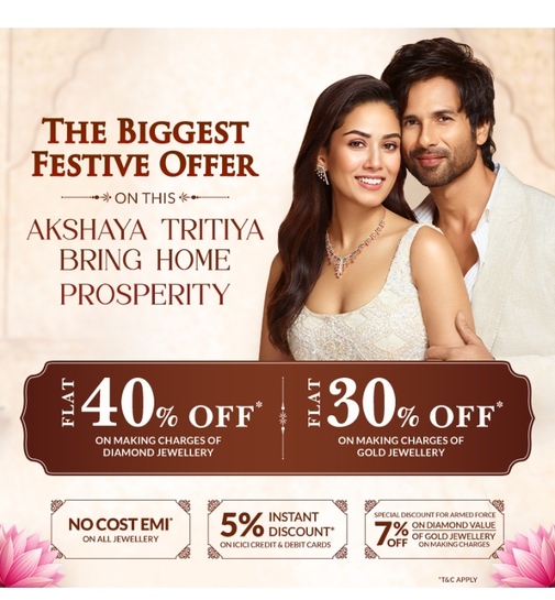 Kisna Akshaya Tritiya Sale  Up to 40% OFF
