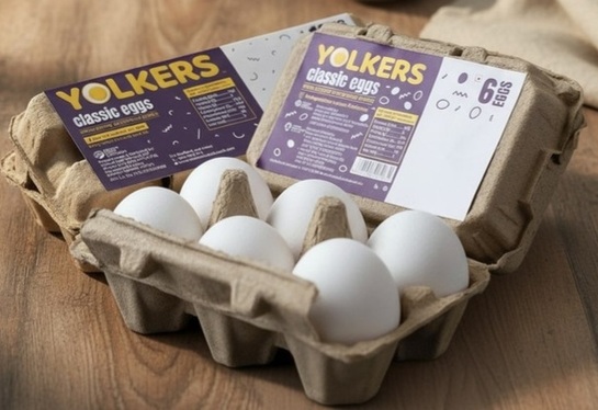[Flipkart HYPERLOCAL] Yolkers (brand) half-dozen white eggs of hen [available near caspian restaurant, Sarfarazganj, Lucknow, Uttar Pradesh 226003]