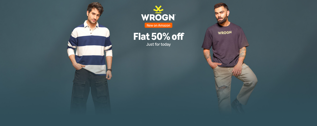 WROGN - FLAT 50% off Just for Today