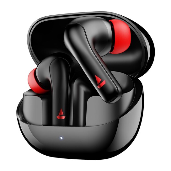 Boat Airdopes 131 Pro Buds, 40H Battery, in-Ear Detection, 4 Mics with ENx, Signature Sound (Active Black)