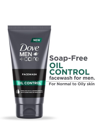 Dove Men + Care Kaolin Clay Oil Control Soap Free Facewash 150ml