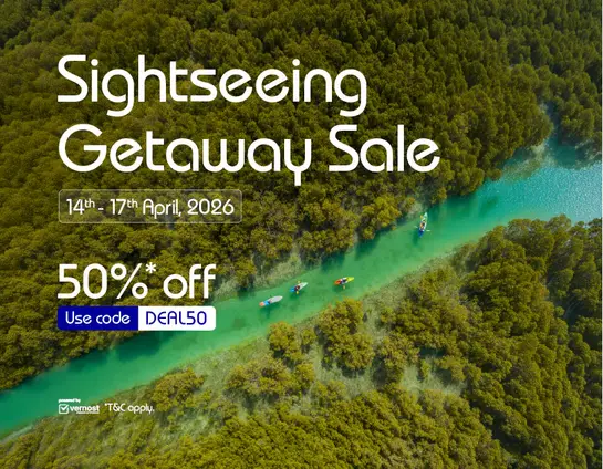 Indigo Sightseeing getaway sale apr 14-17 