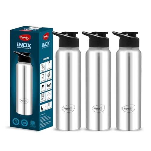 Pigeon by Stovekraft Inox hydra 900ml pack of 3 - Silver