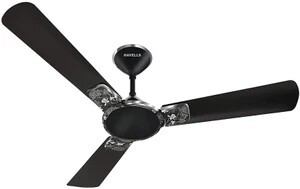 HAVELLS Enticer Art ES with 2 Year Warranty Energy Saving 1200 mm Ceiling Fan (2 Star | Metallic Black Chrome | Pack of 1)