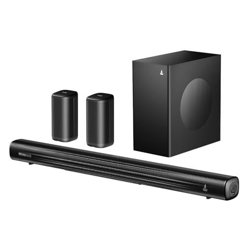 Boat Aavante Prime 5.1 5050D, Dolby Audio, 500W, 5.1CH w/Wired Subwoofer & Wireless Satellites