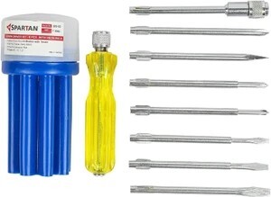 Spartan BS-02 8-Pieces Kit (Multicolour) Combination Screwdriver