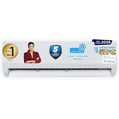 Midea 1.5Ton 3S,New Star rated, Wi-Fi AI Inverter Split AC