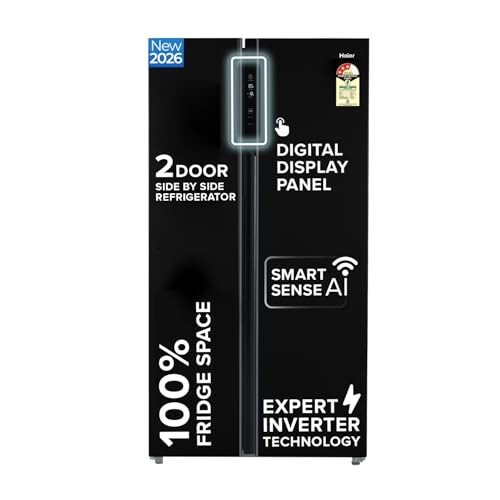 Haier 602L 3Star 2 Door Side by Side Frost Free Refrigerator