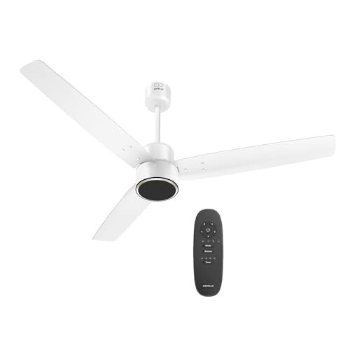 Havells FAB Voice BLDC 1200 mm Ceiling Fan|Direct Voice Command| 5 Star|(Elegant White)