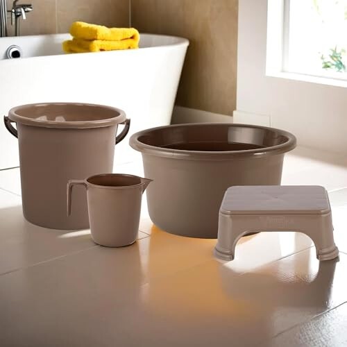 Kuber Industries Set of 4 Bathroom Combo Set [Apply 3% Prime discount coupon]
