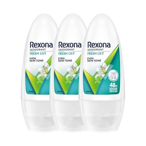 Rexona Fresh Lily Underarm Roll-On Deodorant | 50ML (Combo of 3)