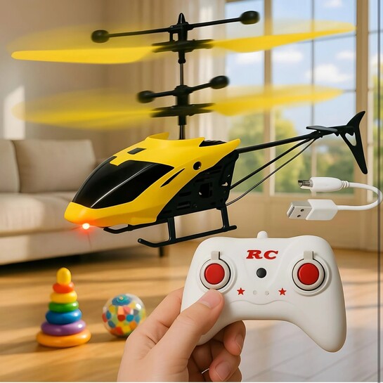 joymax RC Gravity Helicopter Toy (Multicolor)
