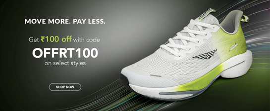 Redtape - MOVE MORE PAY LESS - Up To 80% Off + Apply code and get ₹100 off