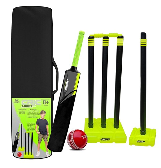Jaspo Addict Plastic Cricket Bat Size 5 – Kids Practice Bat