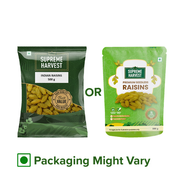  Instamart : Supreme Harvest Indian Raisins & GEMS Cashew Whole 