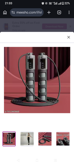 Skipping rope with counter 