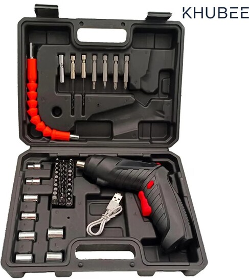 KHUBEE Cordless Screwdriver Kit (47 Tools)
