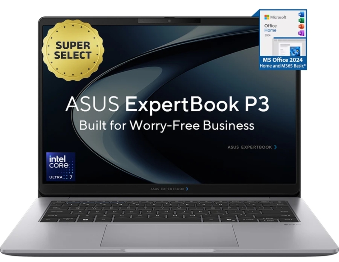 (Pre order) ASUS ExpertBook P3 Intel Core Ultra 7 255H (16 GB/512 GB SSD/Windows 11 Home) 14 inch Laptop