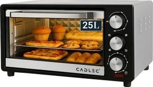 Cadlec 25-Litre Oven Toaster Grill (OTG) (MultiChef, Silver)