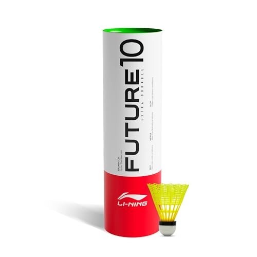Li-Ning Future 10 Nylon Shuttlecock (Yellow, Pack of 6)