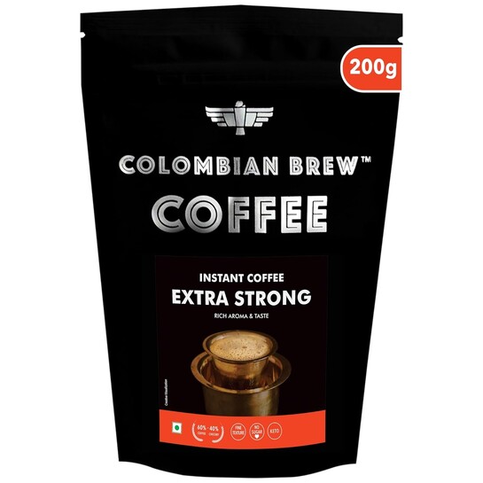 Colombian Brew Extra Strong Instant Coffee Powder 200g