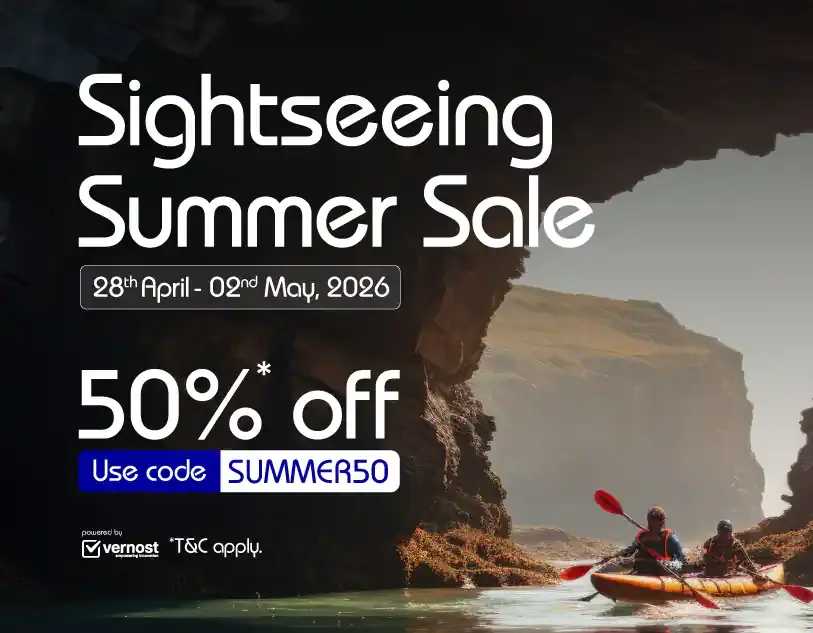 IndiaGo Sightseeing summer sale - get up to 50% off