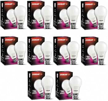  Eveready 7W Led Light Bulb Pack Of 10 - B22D 