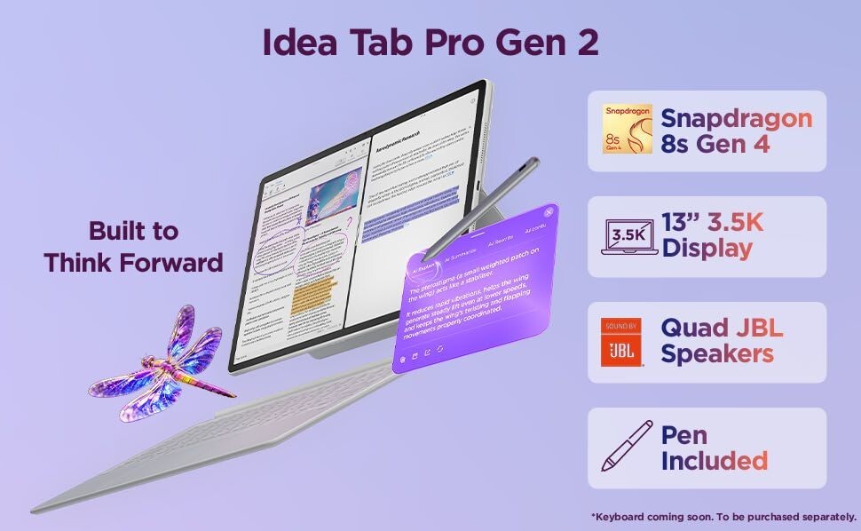 Lenovo Idea Tab Pro Gen 2 with Pen Plus