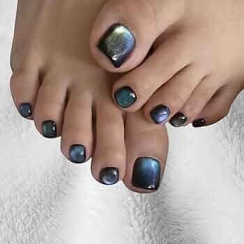 Toe (Feet) Cat Eye Press-On Nails | 