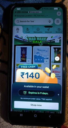 Bigbasket has added Rs.140 in dermat accounts