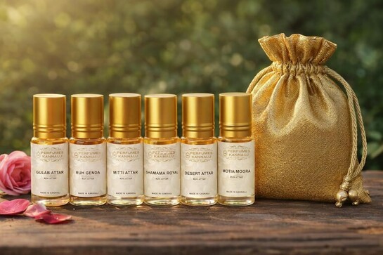 Kannauj Attars – 6 Famous Premium Natural Attar Trial Pack | 3ml Each