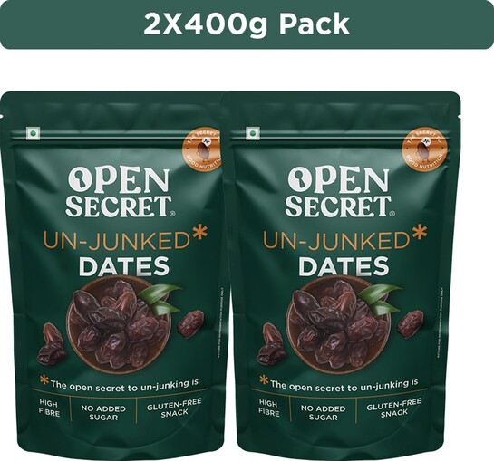 OPEN SECRET Premium Khajur Dates (2 x 400 g)