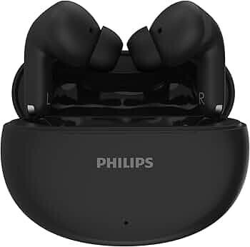 Philips TAT1269 Bluetooth Truly Wireless in Ear Earbuds (Deep Black)
