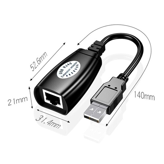 FORIDA USB to RJ45 Extender Adapter