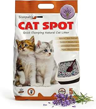 CatSpot Lavender Flower Scented Cat Litter – 5kg | 