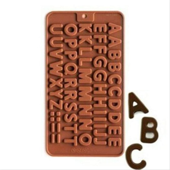 SYGA Silicone Alphabet Chocolate Mould