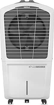 Havells KoolStorm 80 L Desert Air Cooler for Home/Office|Powerful Air-Delivery|Dual Flow Technology| Bacteria Shield Honeycomb Pads|XXL Ice Chamber| Ice Chill Drip Technology|Front Wheels with brakes